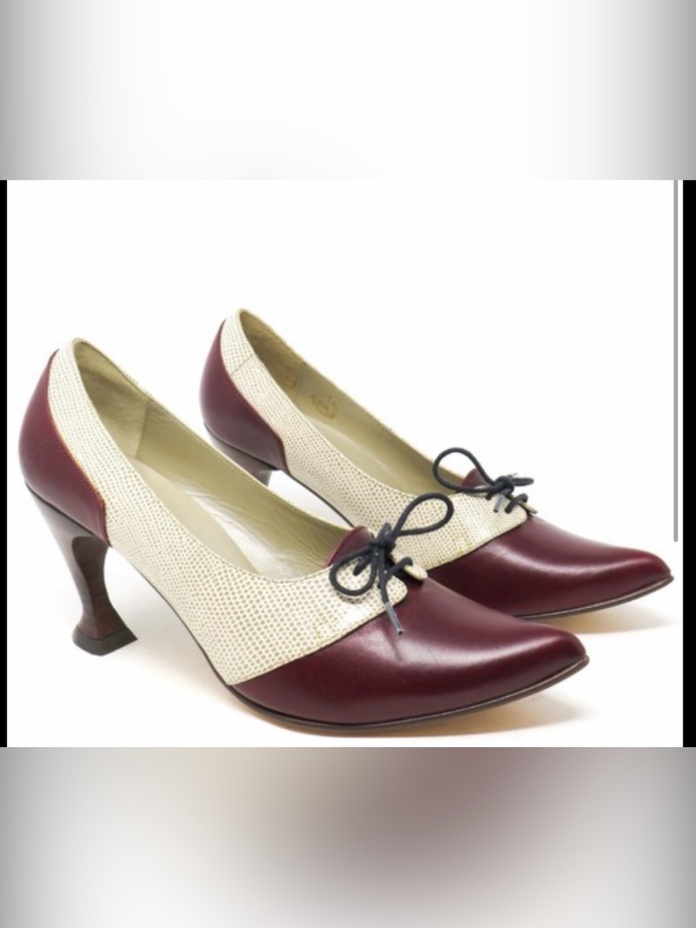 John Fluevog Sumatra Coffee Burgundy
Off White Pumps Laces Pointed 8